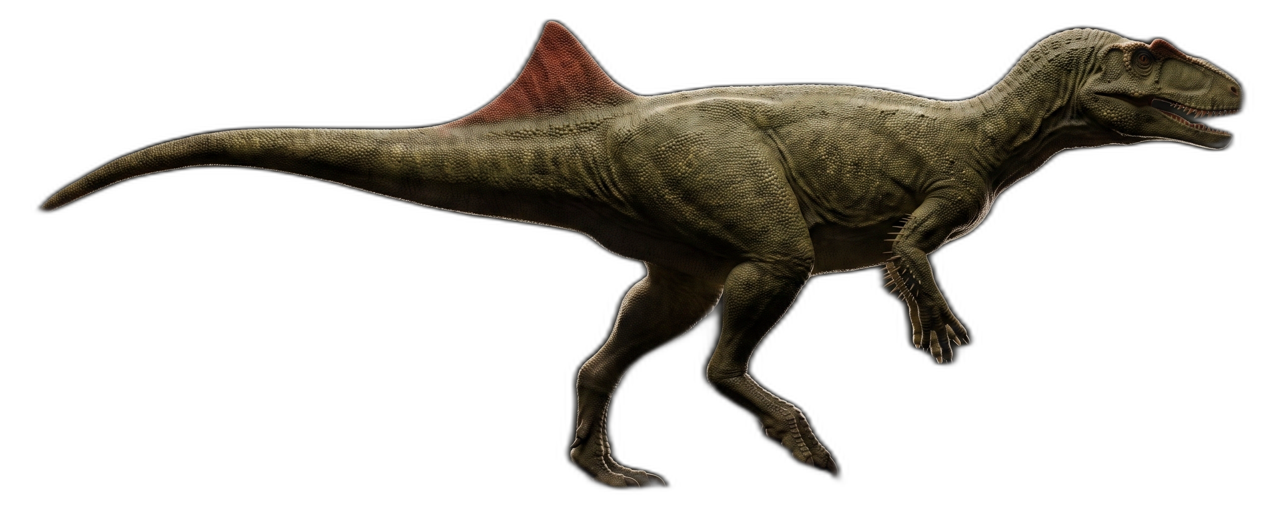 Concavenator corcovatus de perfil